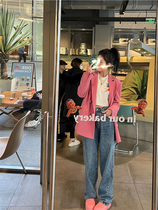 2022 new spring solid stitches jeans bai to wear everyday out of the street