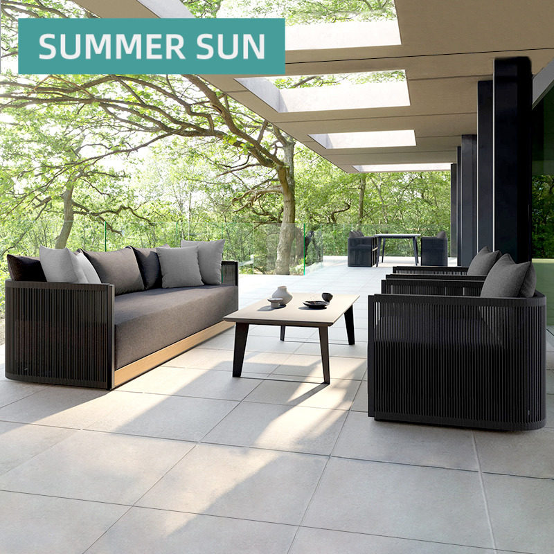 Outdoor Sofa Nordic Casual Rattan Chair Vine chines Outdoor Garden Courtyard Terrace single double balcony Home innate