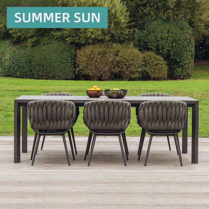 Outdoor patio table and chairs Combined open-air garden Balcony Outdoor Table Casual Vines Chiche Hotel Greenhouse Furniture