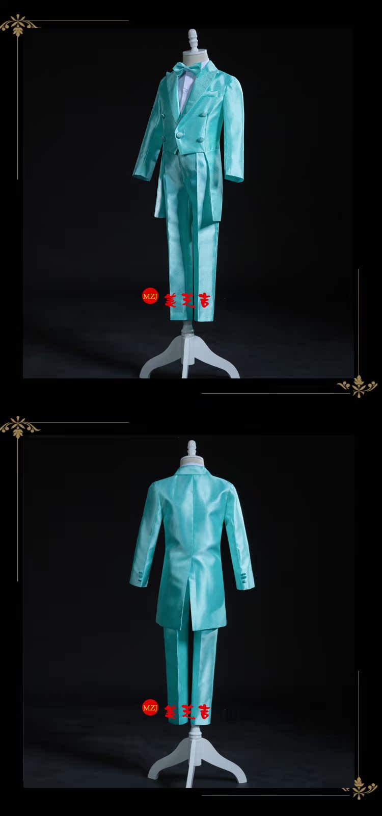 Bộ đồ trẻ em, bé trai, váy cá tính, bộ tuxedo, sàn catwalk sân khấu, biểu diễn chủ nhà, người mẫu trình diễn, thời trang áo trẻ em