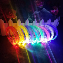 Luminous bracelet custom supporterment bungee bar atmosphere props fluorescent wrist strap flash bracelet luminous circle