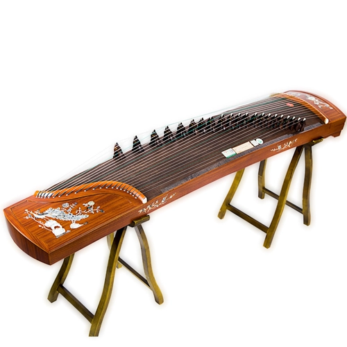 龙凤 Производитель Guzheng Прямая продажа встроенного цвета улитка 6814 Цветочные и птица Добро пожаловать весна 6815 Peony Peony Dragon Phoenix Double Arc Guzheng