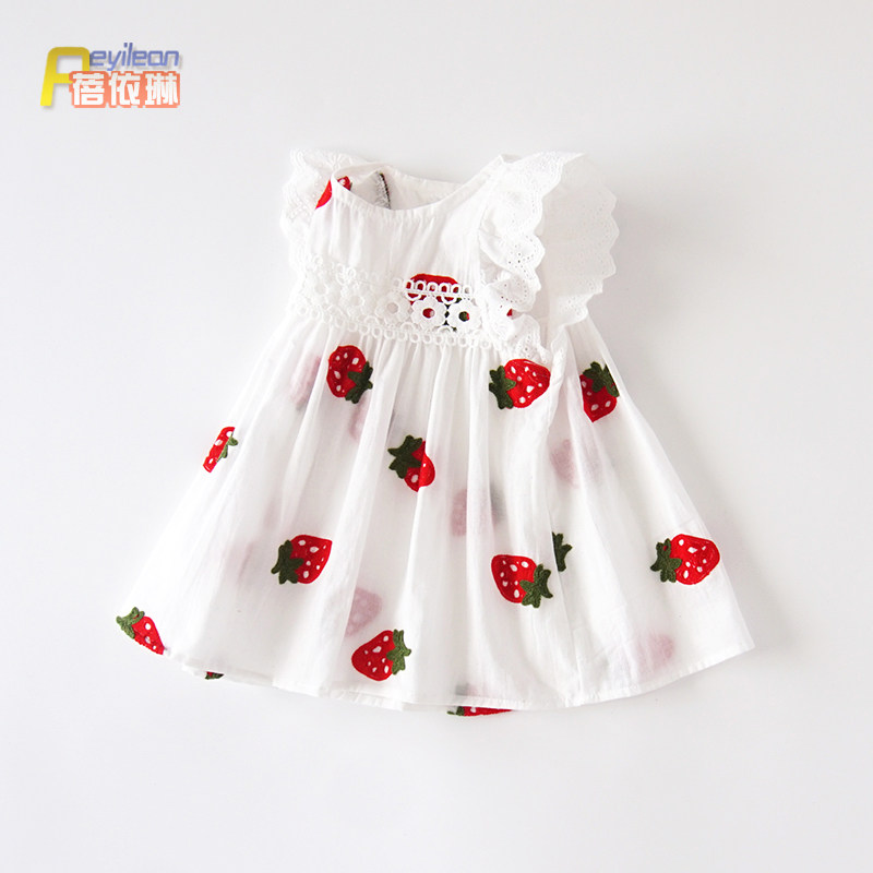 Little virgin baby summer dress thin 0-1-3 years old summer cotton princess skirt baby foreign clothes 2