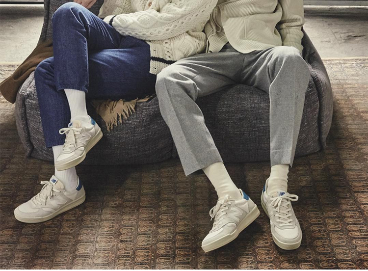 Cân bằng mới Dòng CRT300 Giày trắng thông thường Thoải mái thoáng khí Giày cổ điển CRT300VW giày sneaker nam trắng