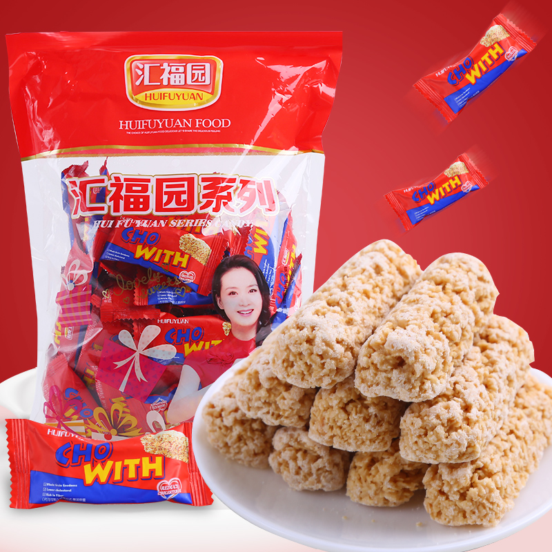 Huifuyuan milk oatmeal chocolate 500g about 39 oatmeal wedding candy bulk snacks wholesale