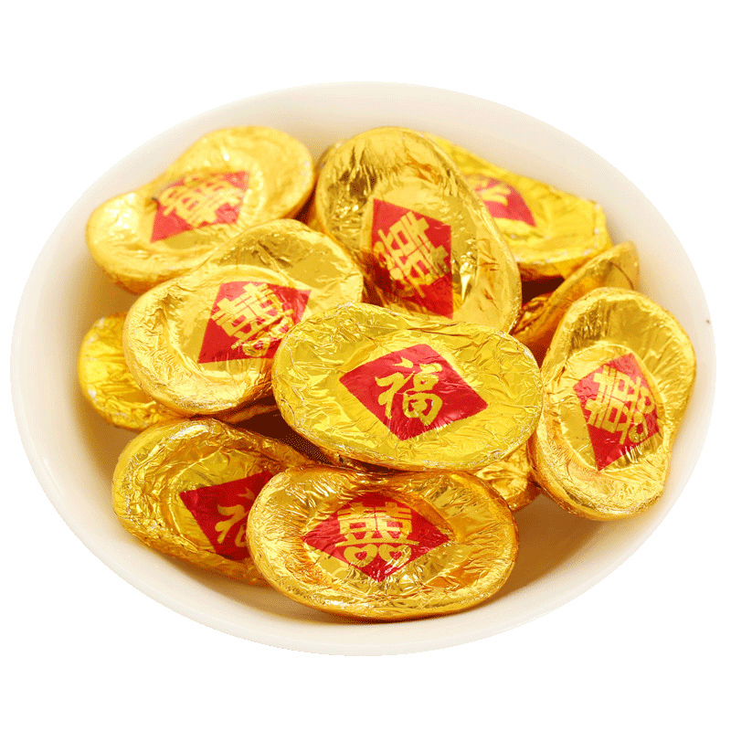 Huifu Yuan Gold Coins Chocolate 500g Pure Black Tie Wedding Celebration candy Bulk snacks Wholesale (Cocoa Butter)
