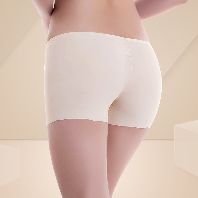 Tinizi summer women's underwear boxer seamless ice silk one-piece anti-glare three-point safety pants insurance shorts