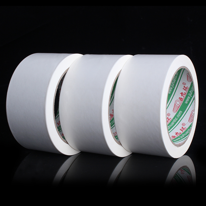 Nine rings white kraft paper tape white water free self - adhesive 4 8CM*50M hot fused kraft tape customized