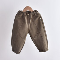 Childrens pants boys Korean version of loose spring and autumn new foreign trousers Children Baby casual pants