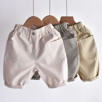 Boys overalls shorts summer 2021 new small five-point pants for children foreign baby pants