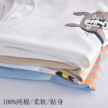 Fabric good boy short sleeve T-shirt 2021 spring new baby half sleeve cotton children summer dress tide girl childrens clothing