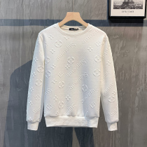 2021 autumn new trend long sleeve solid color temperament clothes men Korean version of Joker slim match color base sweater men