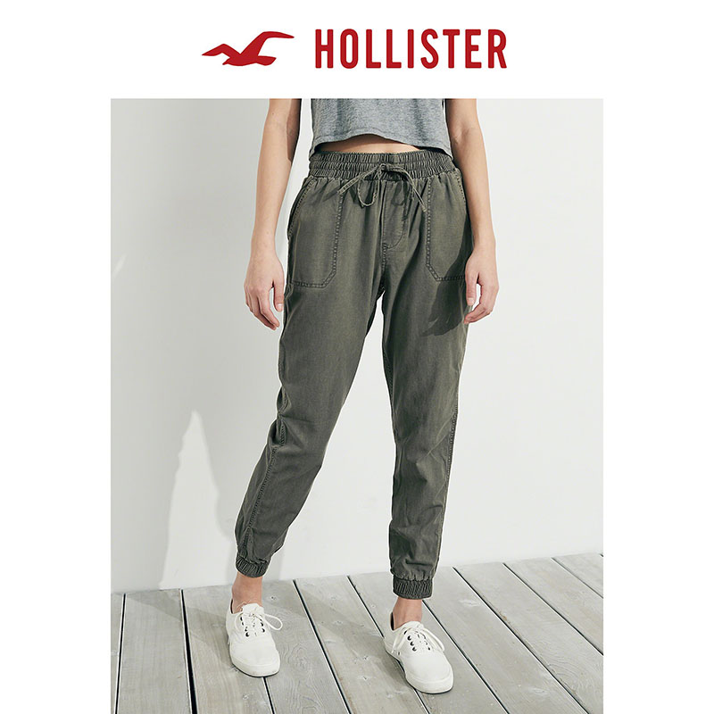 hollister khaki pants womens