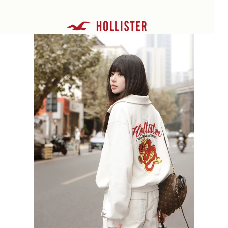 [Серия года Дракона] флисовая толстовка Hollister