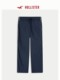 Hollister25 Autumn and Winter New Baggy Style Contrasting Color Loose Straight Sports Casual Pants Men's Clothing 330-5141