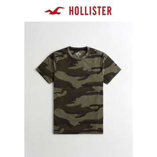 Классическая базовая футболка с круглым вырезом Hollister весна-лето для мужчин 306849-1