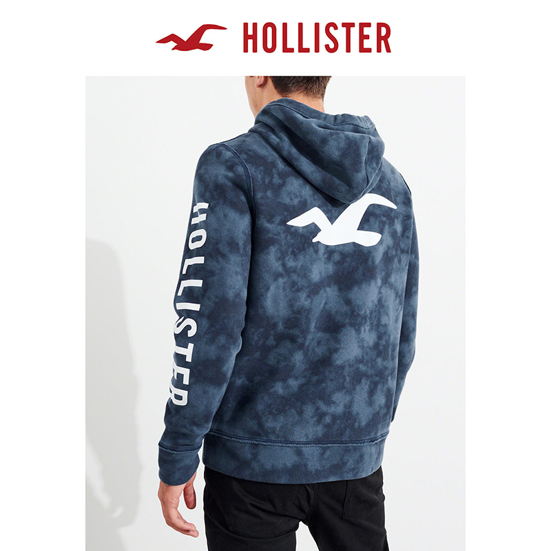 tie dye hoodie hollister