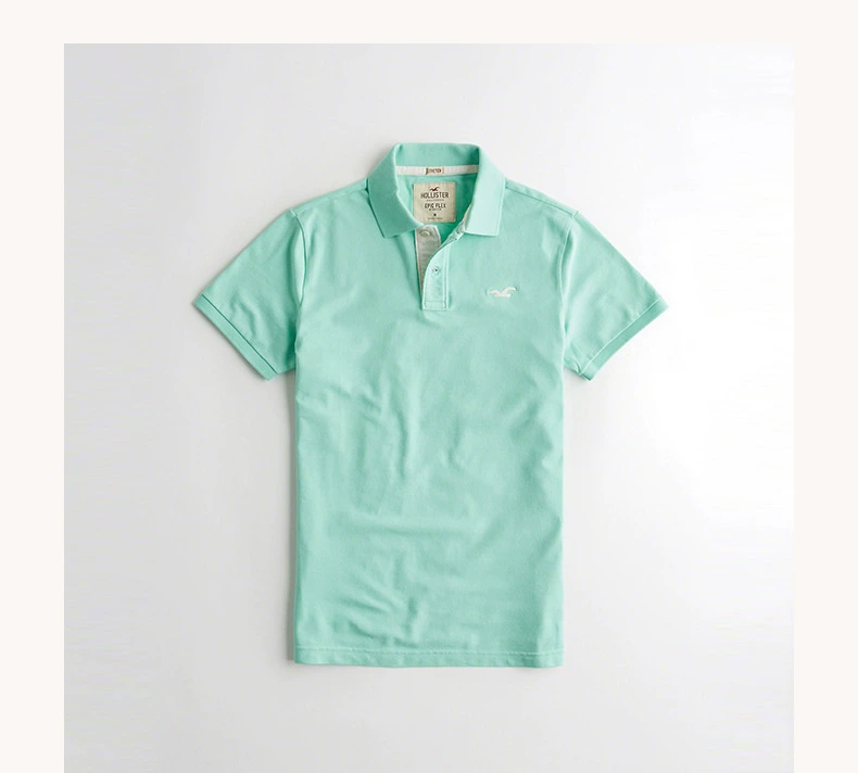 Hollister căng cườm cotton áo sơ mi nam 196947 ao polo nam