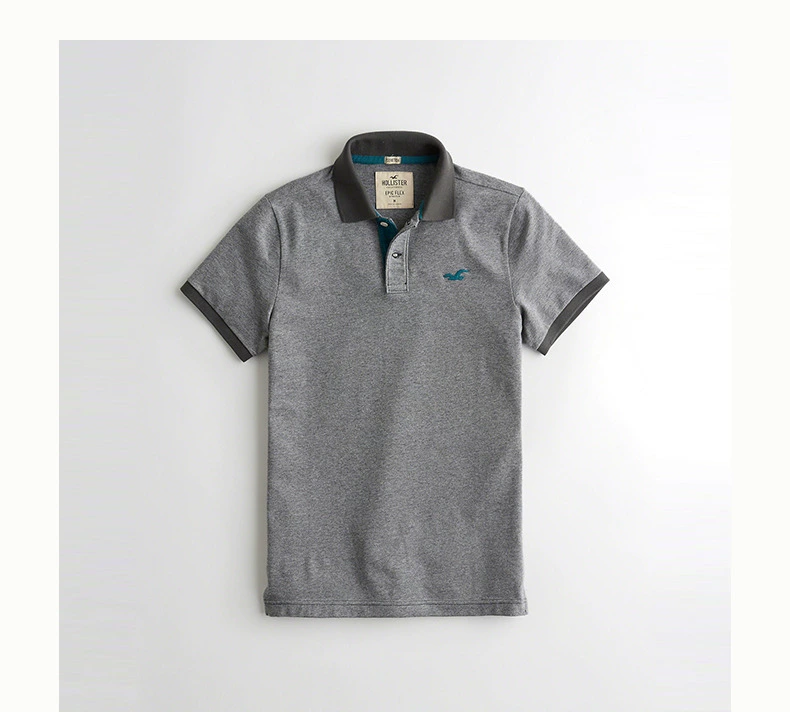 Hollister căng cườm cotton áo sơ mi nam 196947 ao polo nam