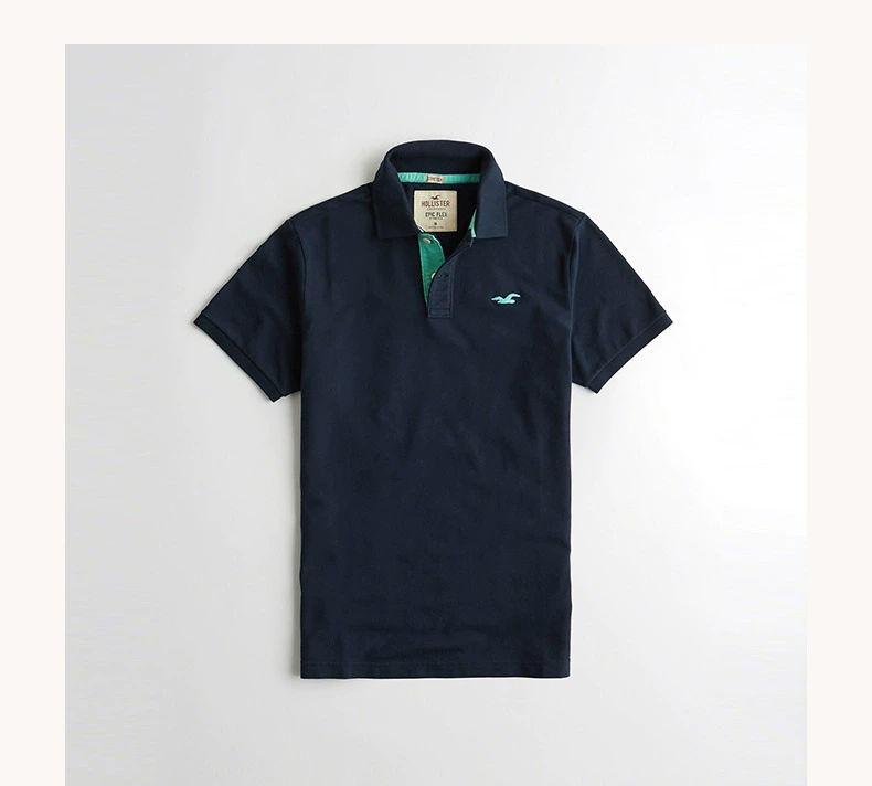 Hollister căng cườm cotton áo sơ mi nam 196947 ao polo nam