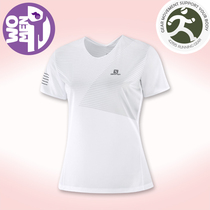 Salomon Salomon SENSE TEE womens sports running marathon cross-country running light weight short sleeve T-shirt