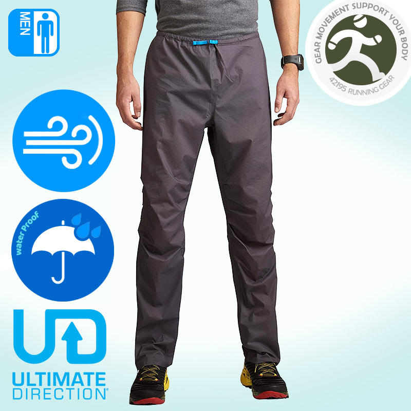 ULTIMATE DIRECTION UD Men's lightweight breathable cross-country running and rainproof trousers can be accepted