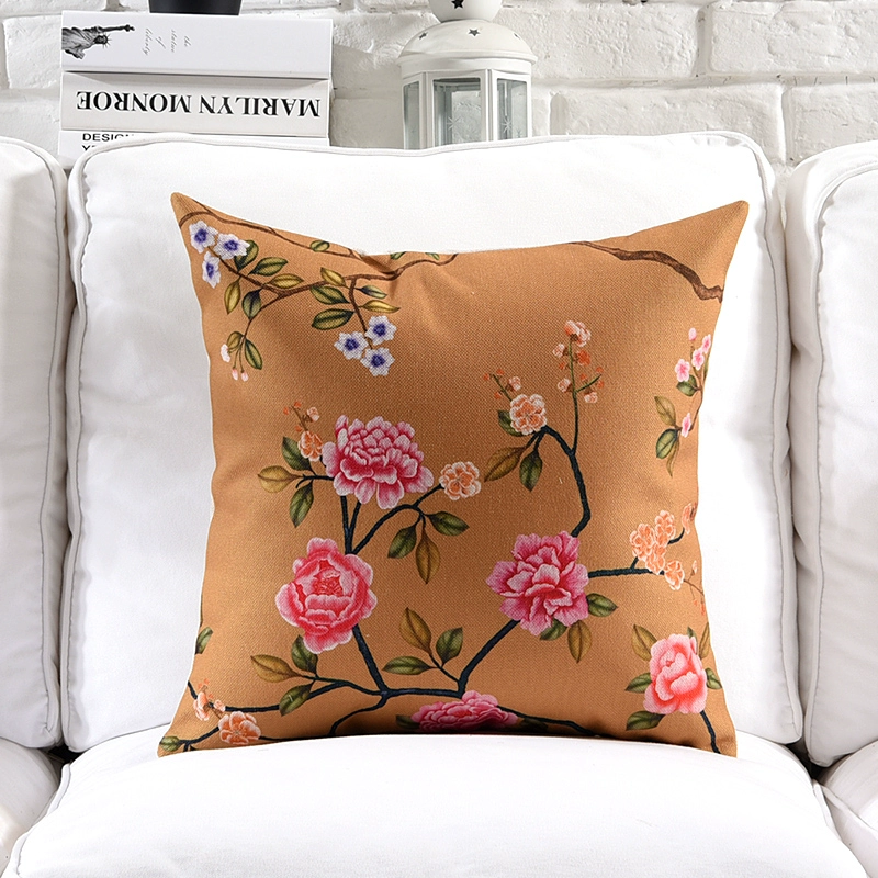 Có nhẫn gỗ đơn giản ghế nông thôn văn phòng đệm thắt lưng đệm sofa đệm bông gối chim - Trở lại đệm / Bolsters gối tựa lưng văn phòng cao su non