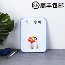Soft Side Whiteboard Writing Board Support Type Magnetic Home Children Commercial Hanging Double Sided Writing Board Erasable small blackboard White class White class Desktop office Mini Cheat Reminder Board board Remain board