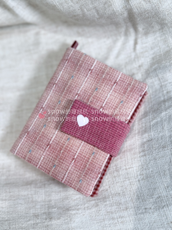Snow's Sewing Machine Japanese Patchwork Fabric Color-Blocking Handmade Polaroid Mini Photo Album Storage 3inch