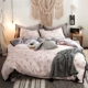Beiji Rồng gia đình mùa đông bốn san hô cashmere flannel lông cừu ba mảnh nữ luật nhung dày Levin áp dụng tờ - Bộ đồ giường bốn mảnh