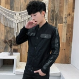 Демисезонная осенняя полиуретановая трендовая куртка, в корейском стиле, подходит для подростков