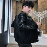 Демисезонная осенняя полиуретановая трендовая куртка, в корейском стиле, подходит для подростков