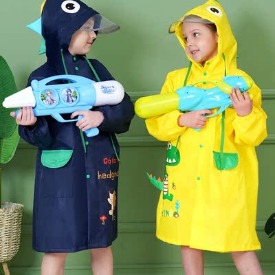儿童雨衣女童小学生小孩宝宝幼儿园小童男童上学防水全身恐龙雨披