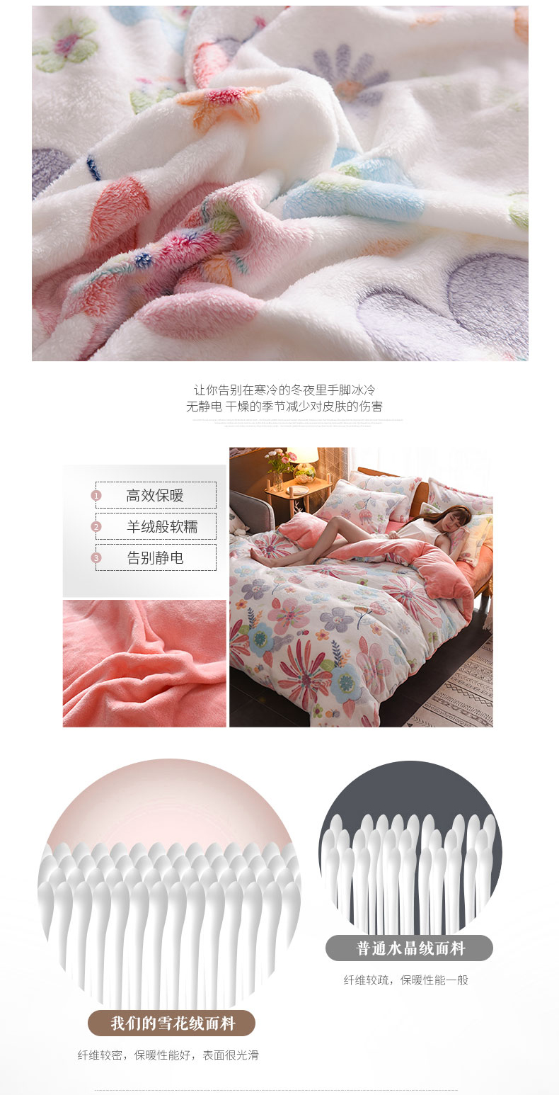 Bắc cực nhung san hô chăn đơn mảnh mùa đông dày ấm đôi flannel chăn nữ độc thân chăn sinh viên 	chăn phao siêu rẻ	