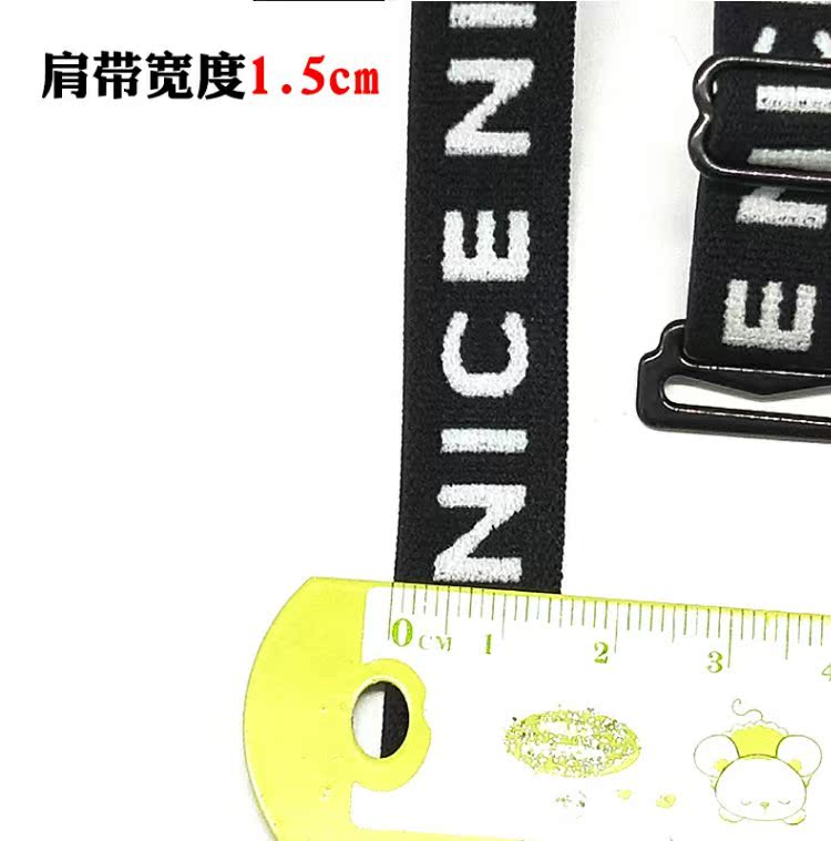 2 cặp chữ in dây đeo vai đồ lót bra chống trượt quai chéo cổ áo từ trong suốt dây áo quai trong