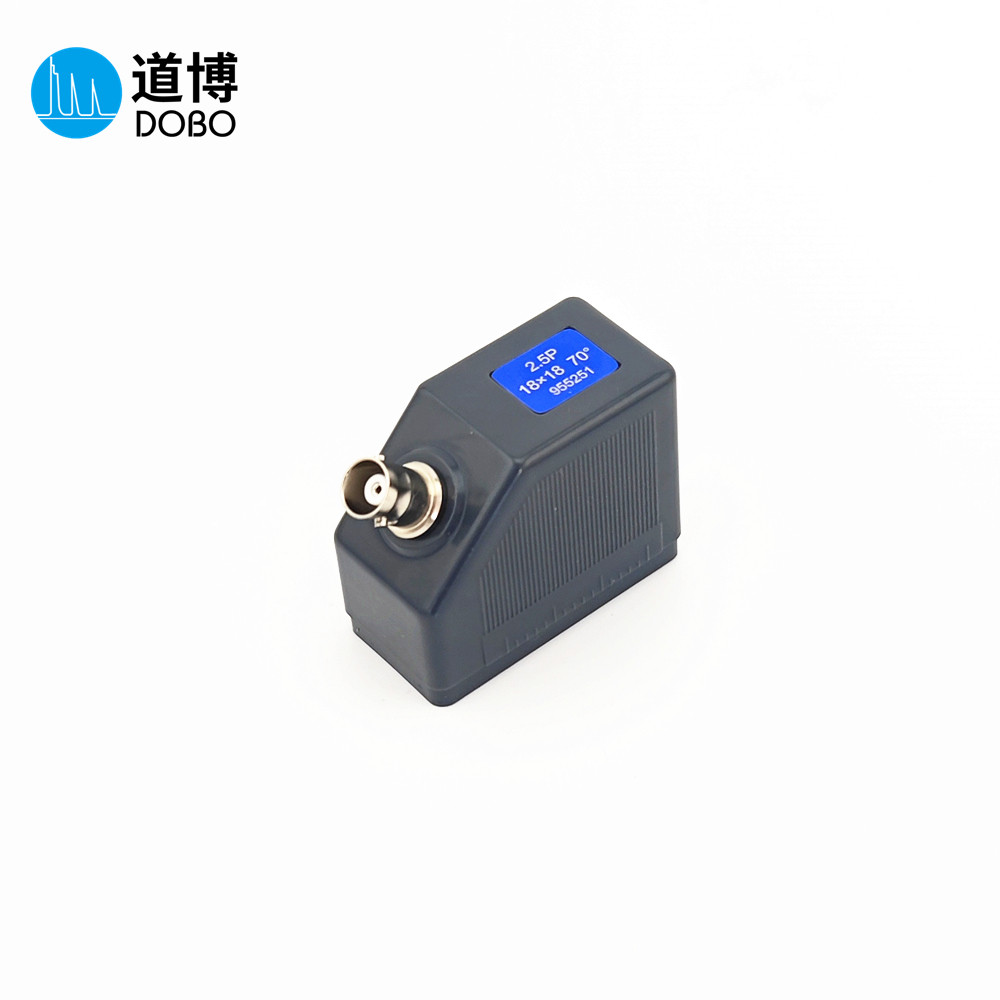 斜探头2.5P18&times;18 70&deg;45度60超声波探伤探头K0.8,1.2,1.3,1.5,K2