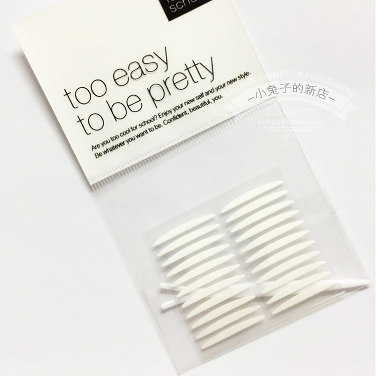 Korean too cool for school new double - sided transparent double eyelid paste 22 pairs