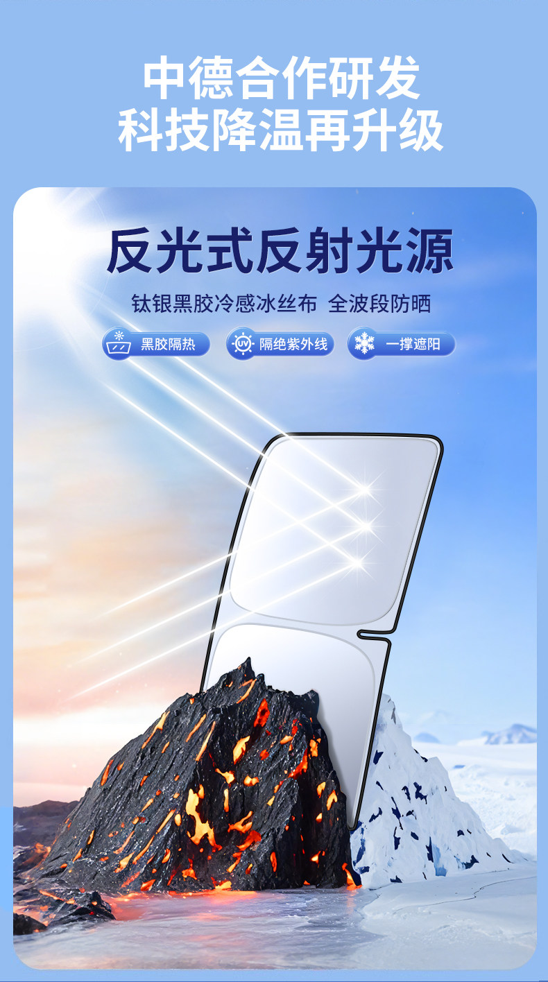 2026 New Model Car Sunshade Cover for Front Windshield, Sun Protection and Heat Insulation Sunshade Curtain, Special Car Sunshade Umbrella