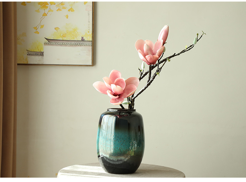 High - end European modern floral suit the table what sitting room ark place TV ark, decoration ceramic flower flower