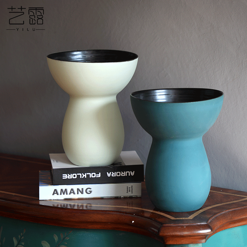 I and contracted the scrub ceramic vase is placed between example creative ins wind table sitting room adornment flowers, flower art