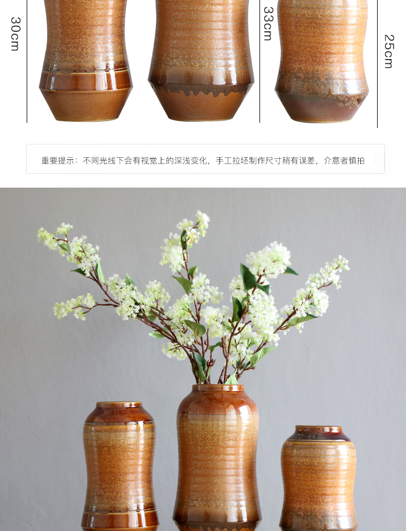 New Chinese style ceramic vase furnishing articles big POTS to the sitting room porch zen hotel floral dried flowers flower arrangement soft decoration