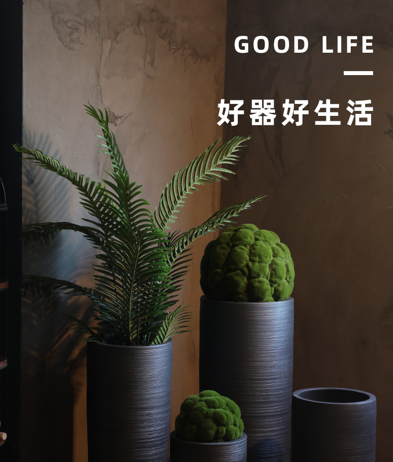 Large flower pot ceramic furnishing articles of Chinese style restoring ancient ways POTS sitting room hotel decoration flower arranging dried flowers thick ceramic bottle