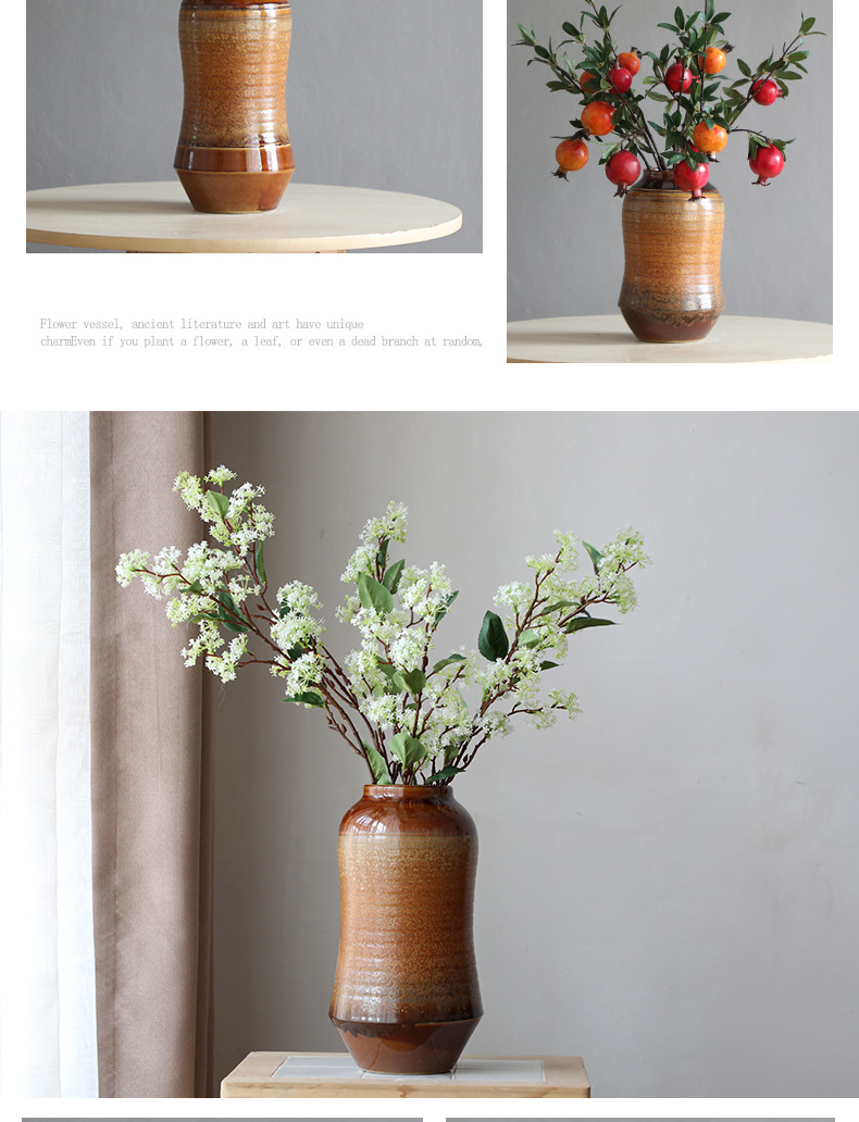 New Chinese style ceramic vase furnishing articles big POTS to the sitting room porch zen hotel floral dried flowers flower arrangement soft decoration