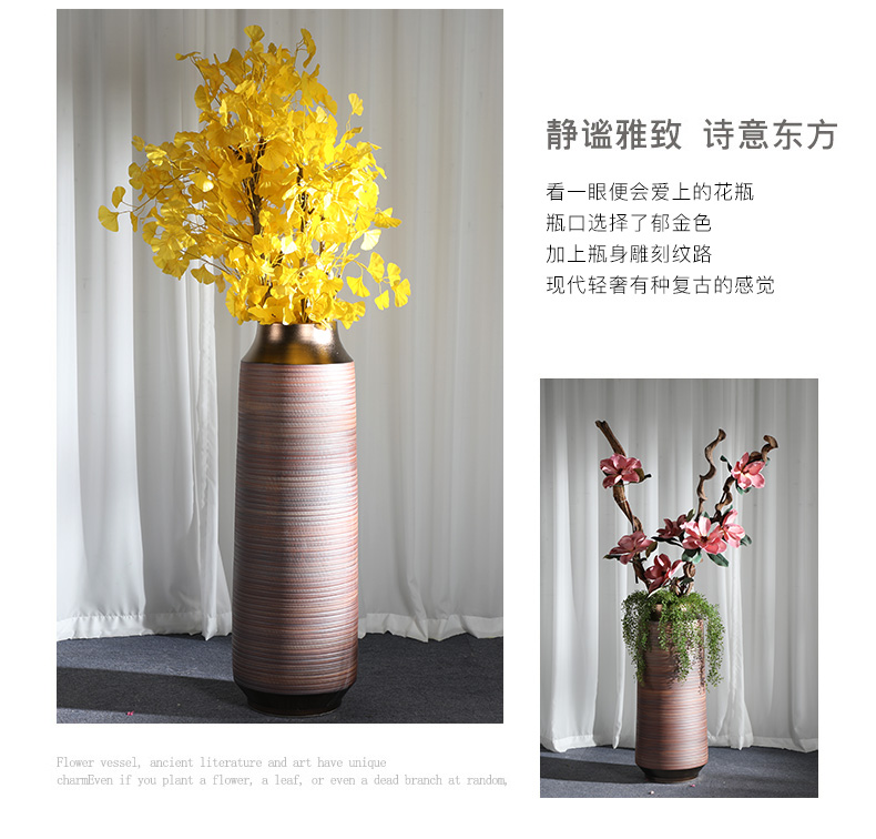 Zen flower arrangement is restoring ancient ways of large vase decoration to the hotel lounge ceramic furnishing articles sitting room porch floral suit