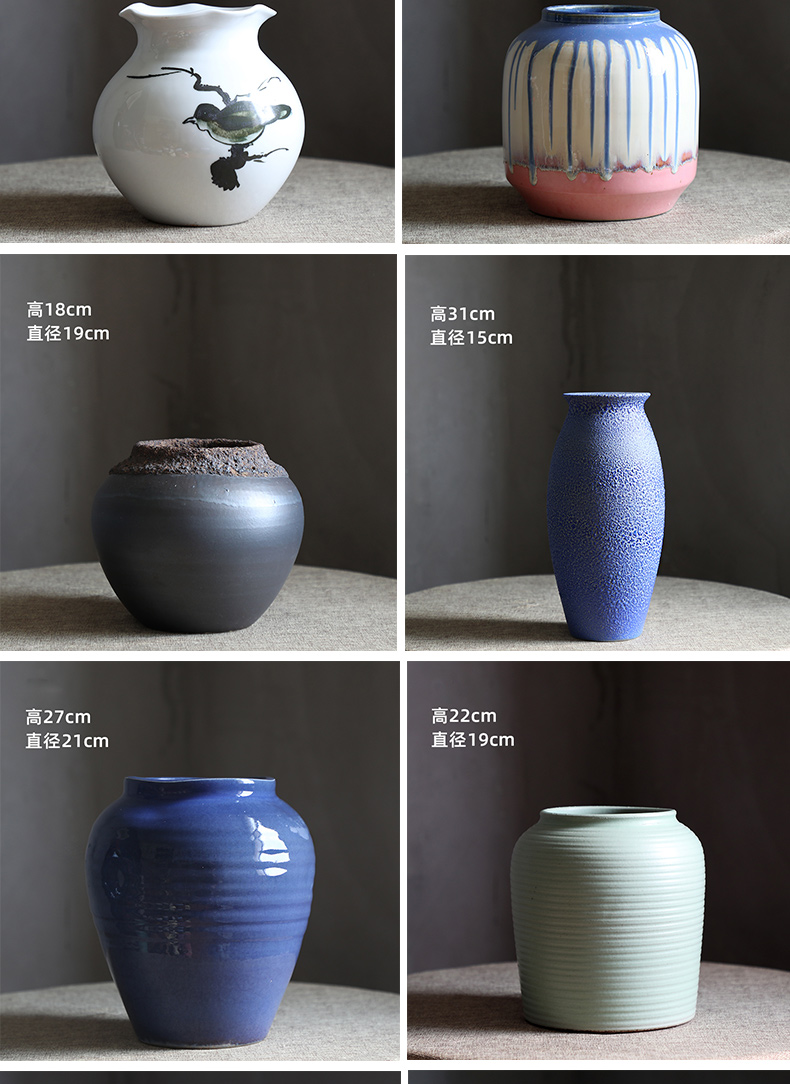 Clearance rule tail cargo handling of jingdezhen ceramic dry flower water raise floret bottle retro flower arrangement sitting room place flowerpot