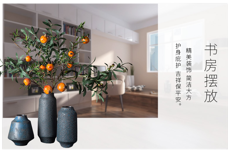 Lava mesa of glaze thick some ceramic porcelain vase Europe type restoring ancient ways is contracted hotel furnishing articles flower arranging villa clubhouse ornament