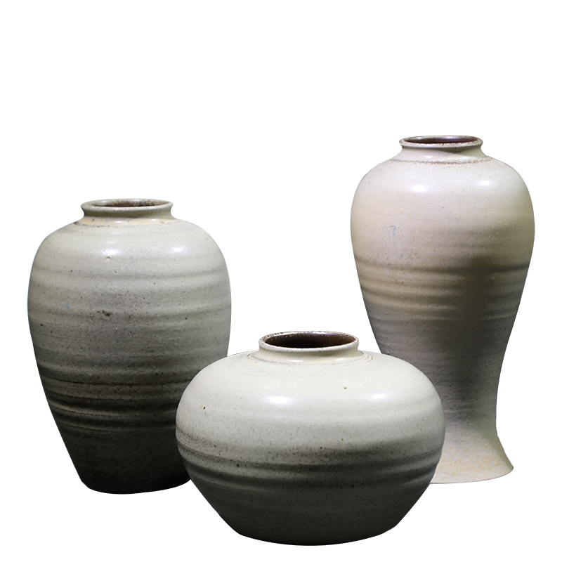 Firewood manual coarse some ceramic pot places of Chinese style restoring ancient ways flower flower vase jingdezhen ceramic decorative furnishing articles in the window