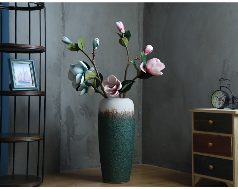 Jingdezhen ceramic flower, dried flower arranging flowers is contracted and I sitting room porch window hydroponic container European vase