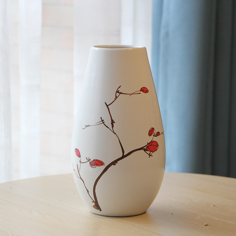 I and contracted rural pure hand - made ceramic vase three - piece between example household act the role ofing is tasted decorative porcelain furnishing articles