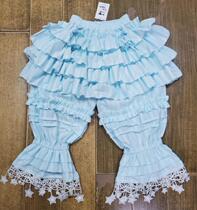 (Wang Yan and summer)Long dark pattern cotton multi-layer pumpkin pants Pengdu leggings Lolita bottoming multi-color